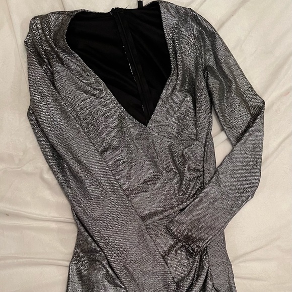 Silver Party Dress - Picture 2 of 3